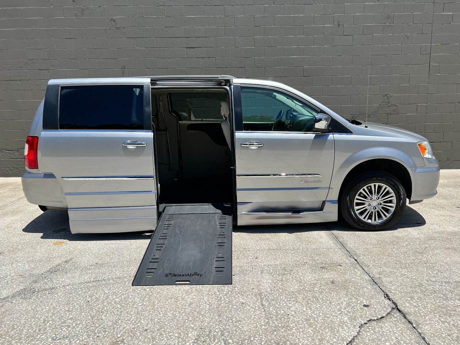 2016 Chrysler Town & Country wheelchair van with ramp deployed